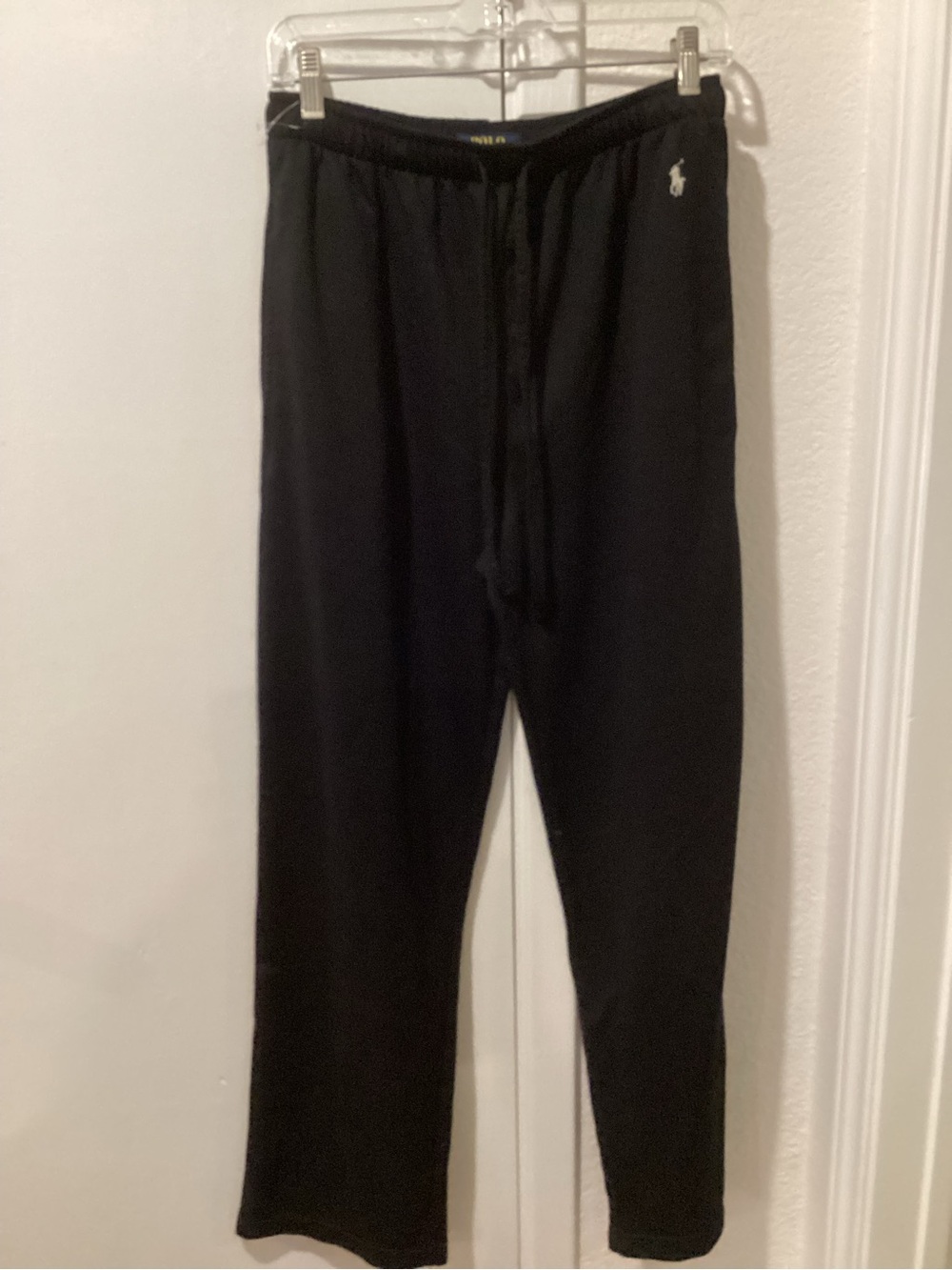 Polo by Ralph Lauren Black Women's Track Pants with Drawstring Waist